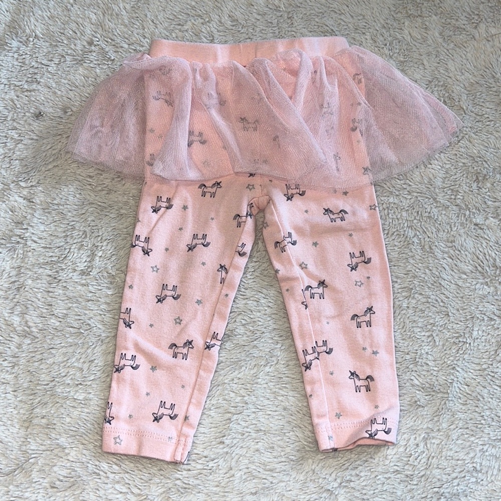 (3 for $10) carters 12 month tutu unicorn leggings baby girl clothing 🦄